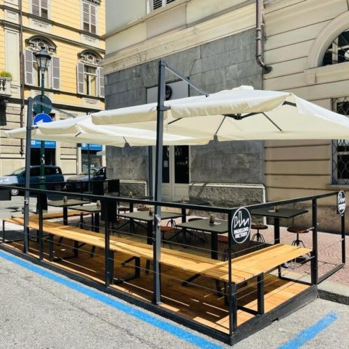 pedana esterna per ristorante